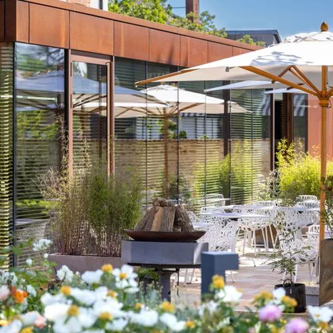 El restaurante L'Auberge de Bagatelle.